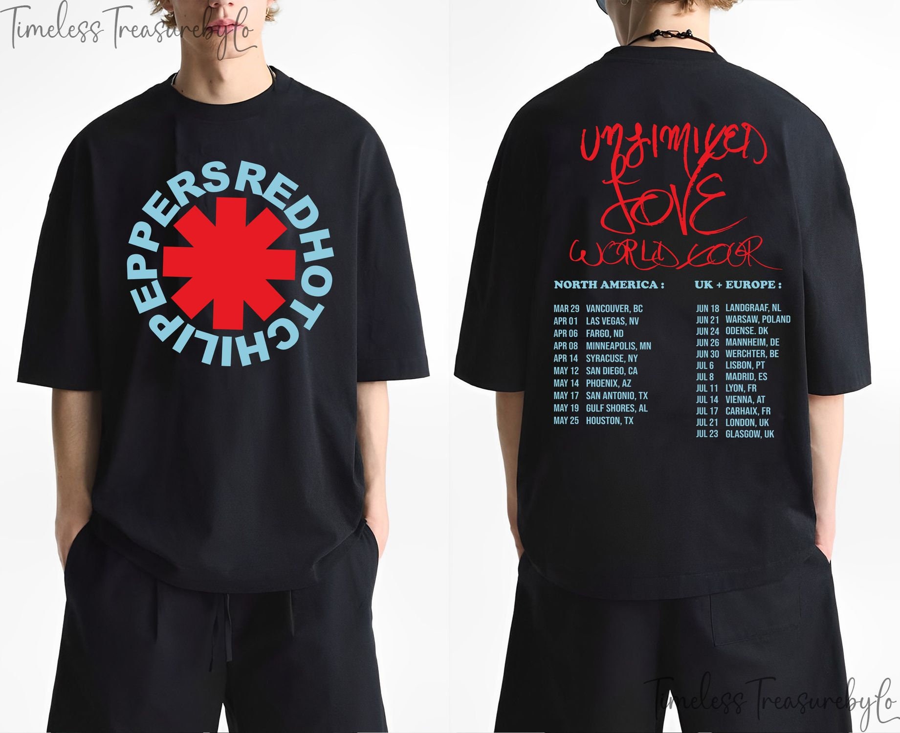 Red Hot Chili Peppers 2023 Tour Shirt, Red Hot Chili Peppers Shirt, Red