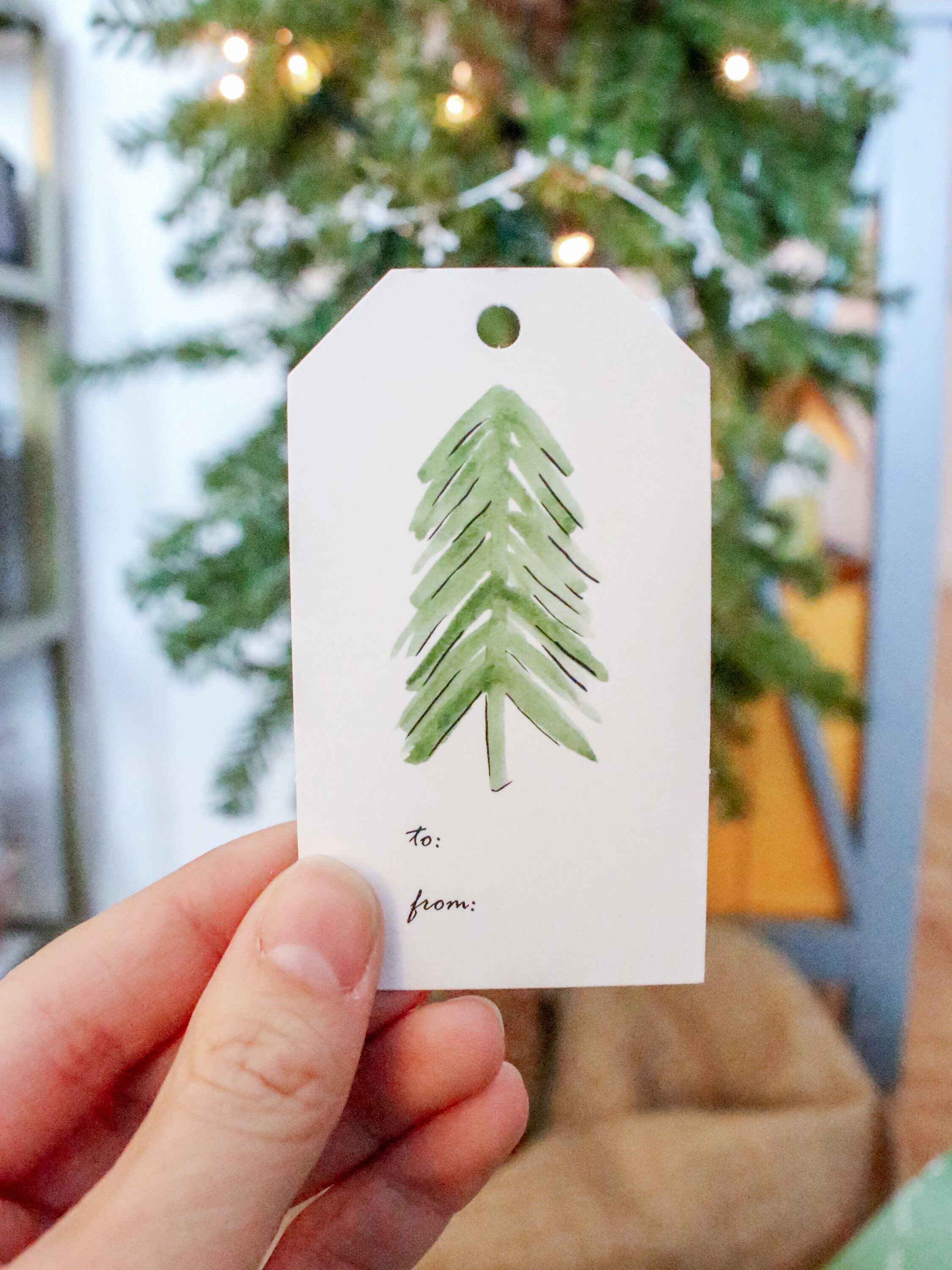 Watercolor Christmas Wrapping Paper set of 3 Sheets | Etsy