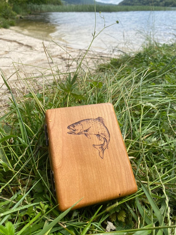 Wood Fly Box. Wooden Fly Box. Fly Box. Trout Fishing Box Etsy