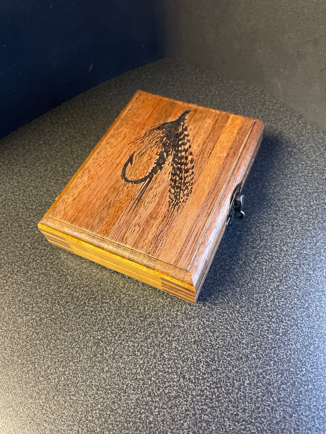 Fly Fishing Box Handmade Reclaimed Wood Heirloom Gift Angler Fisherman