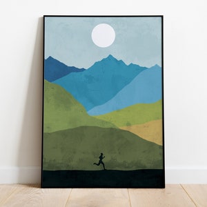 Impresión de running / Regalos para running / Póster de running / Arte para running / Impresión de corredor / Regalos para corredores / Póster de corredor / Póster de jogging Impresión de jogging