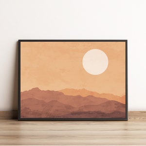 Landscape print | Landscape art | Mountains print | Mountains art | Art print | Wall print