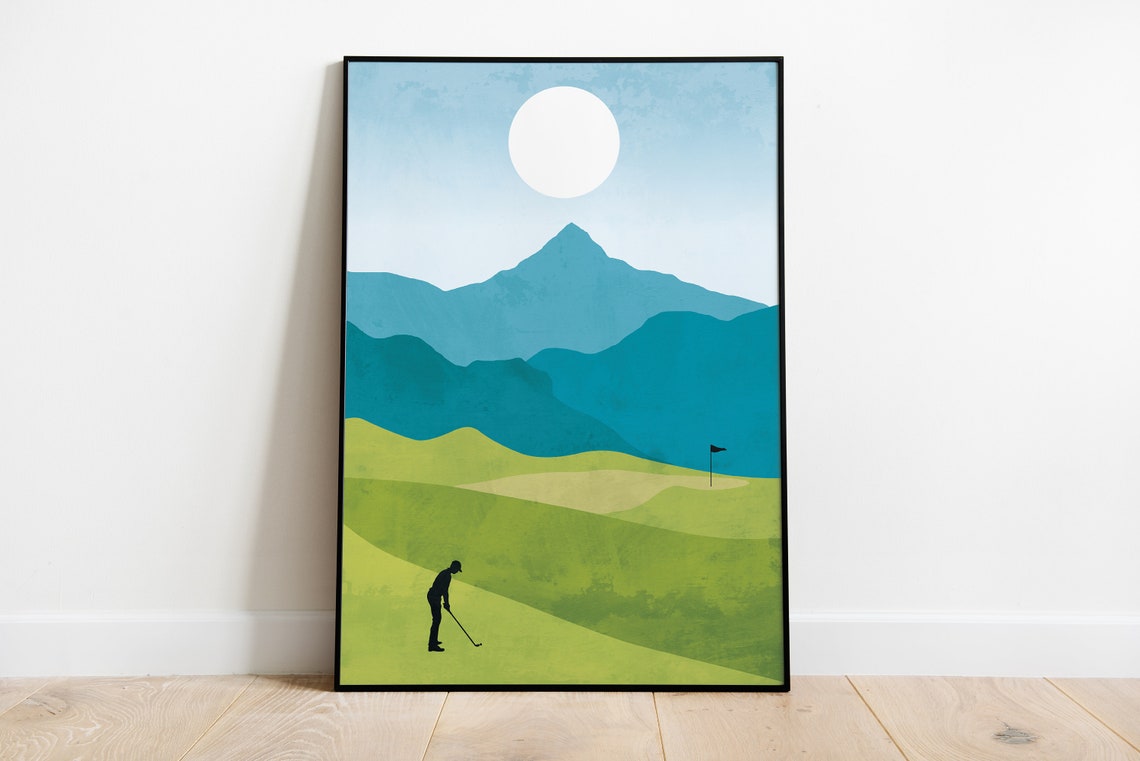 Golf Print Golf Prints Golf Poster Golf Gifts Golfing Etsy