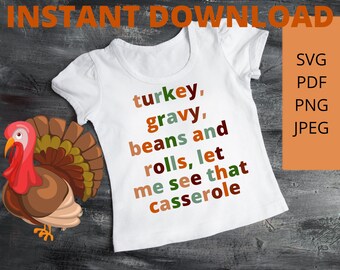 Drawing & Illustration | Prints Turkey Gravy Beans Funny thanksgiving attire thanksgiving svg decor | my first thanksgiving svg | turkey svg