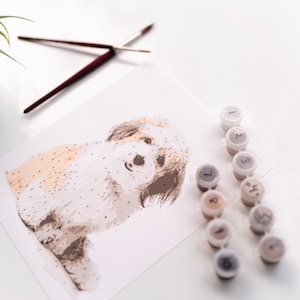 Pintura personalizada por número, Pintura sobre papel, Pintura a partir de foto, Kit de artesanía de bricolaje, Arte mural, Regalo para mujeres, Regalo para hombres, Obras de arte personalizadas