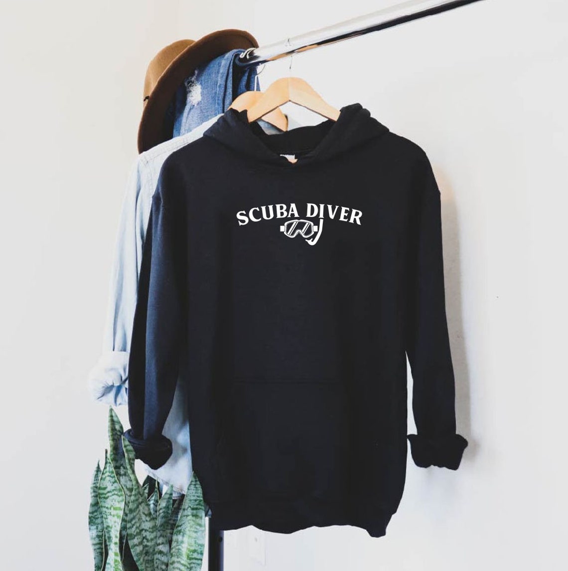 Scuba Diver hoodie Diving sweatshirt scuba dive shirt Etsy
