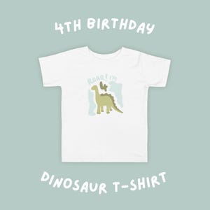 Dinosaur 4th Birthday Shirt, Roar I’m Four Toddler Tee, Boys’ Birthday T-Shirt, Kids’ Dino Party Outfit, Relaxed fit