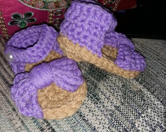 knit baby sandals
