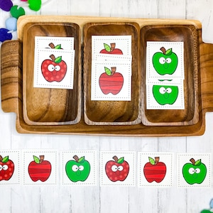 Modèles mathématiques, Activité mathématique précoce pour les enfants, Thème Apple, Préscolaire, Maternelle, École à la maison