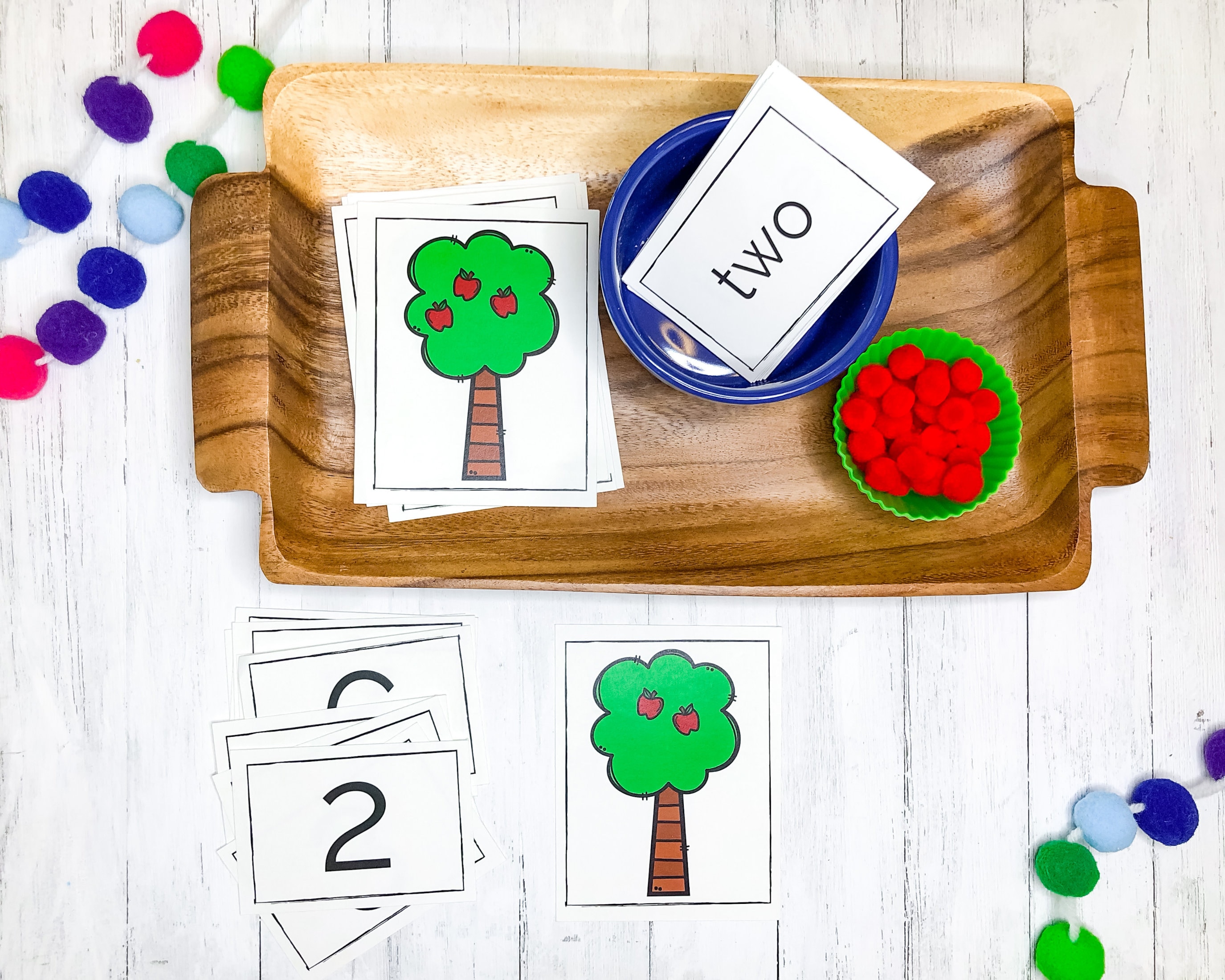 Apple Tree Counting Printable | Math Activity for Kids | Homeschool - Etsy