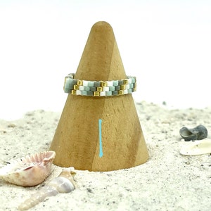 Miyuki 11/0 Delica Seed Bead Rings Woven Together With the Peyote ...
