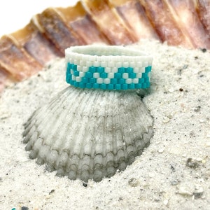 Miyuki 11/0 Delica Seed Bead Ring Woven Together Using the Peyote ...