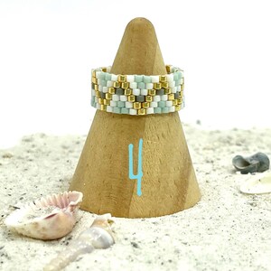 Miyuki 11/0 Delica Seed Bead Rings Woven Together With the Peyote ...