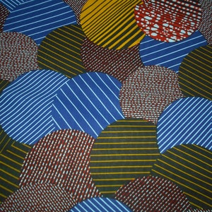 Wax fabric 45 cm x 116 cm