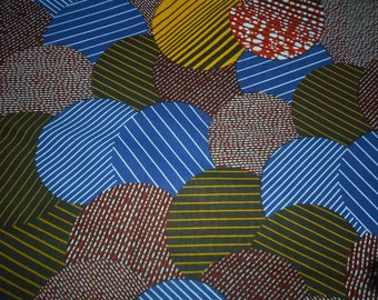 Wax fabric 45 cm x 116 cm