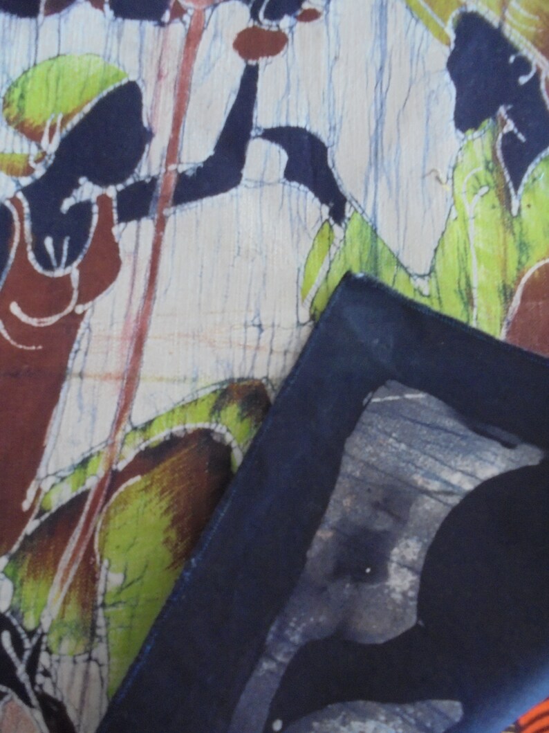 African village scenes on canvas painting image 8