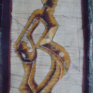 African village scenes on canvas painting PHOTO 5