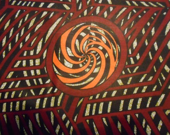 Wax polycotton fabric