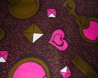 wax fabric 45 cm x 115 cm
