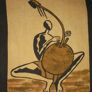 painted canvas african painting