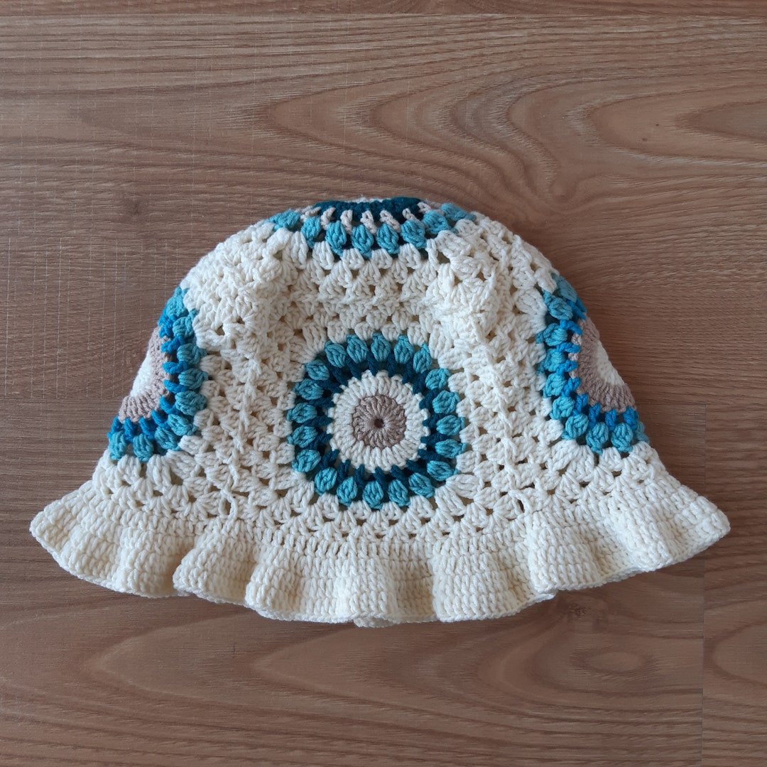 Crochet Bucket Hat Granny Square Bucket Hat Bucket Hat - Etsy