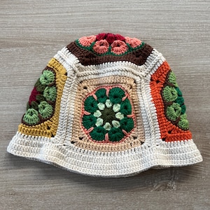 Handknit Crochet Bucket Hat: Adult, Child, Toddler Sizes