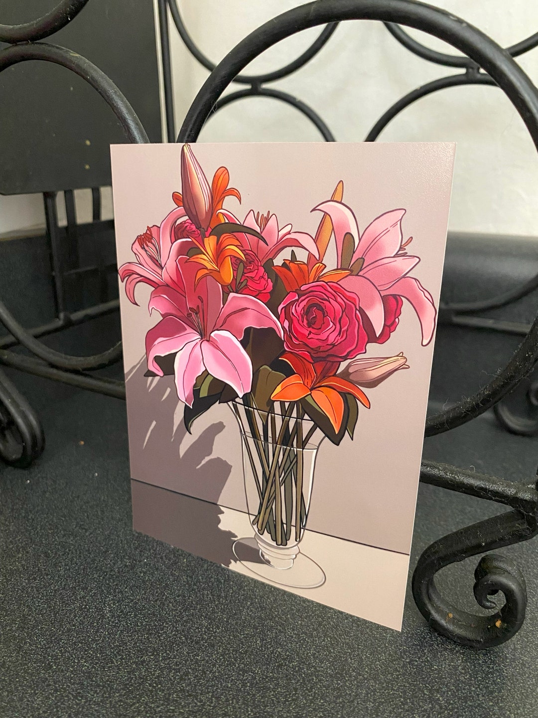 Lily and Rose Art Print Etsy