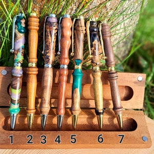 Gepersonaliseerde handgemaakte houten pennenset en handgemaakte boxset: een leuk cadeau voor elke gelegenheid