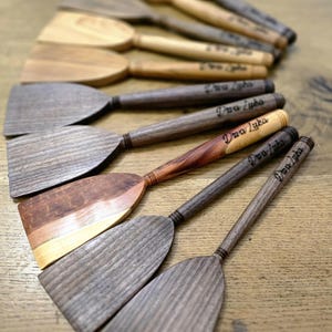 Handmade Wooden Cooking Spatula – Personalized
