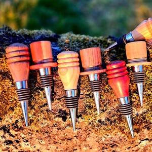 Handgefertigter Flaschenverschluss aus Holz – Wein- und Whiskyverschluss – Einzigartiges Holzgeschenk – Luftdicht versiegelt – Kostenloser Versand