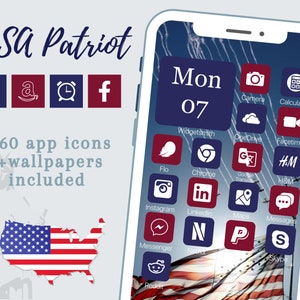 iOS Icon Pack American Patriot | 560+ Icons and Wallpapers