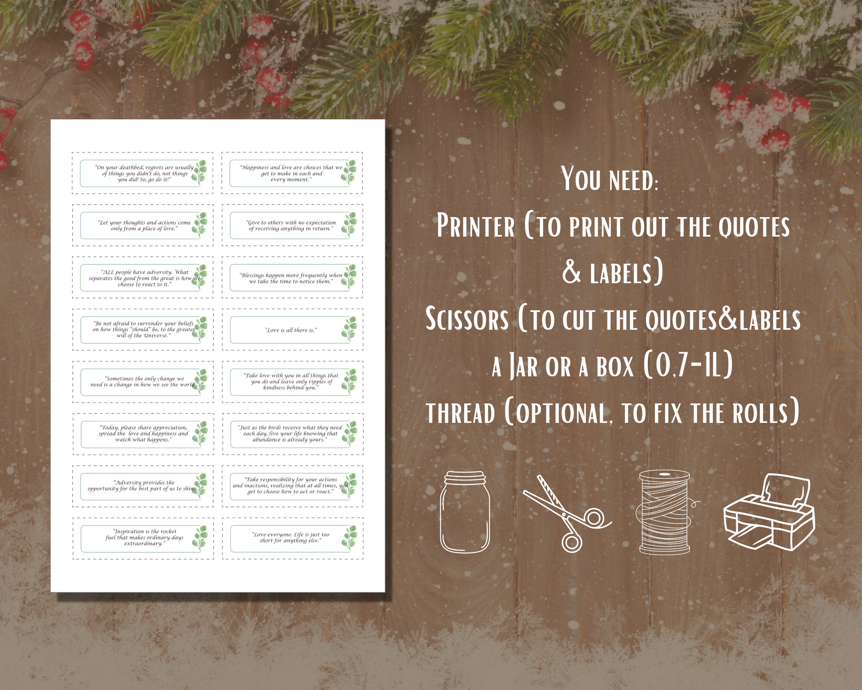 365 Inspirational Quotes Printable Bundle, Wisdom Quotes, Motivational