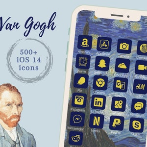 Van Gogh iOS Icon Pack  | 500+ Icons and Wallpapers