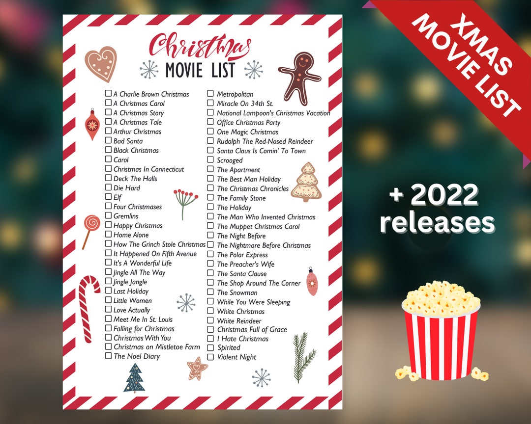 Christmas Movie List  50 Christmas Movies Bucket List