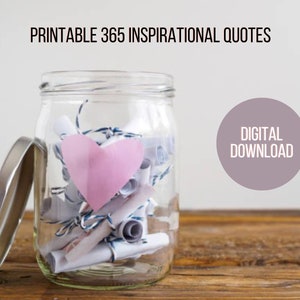 365 Inspirational Quotes Printable Bundle, Wisdom Quotes, Motivational, Success and Positive Quotes - Digital Download