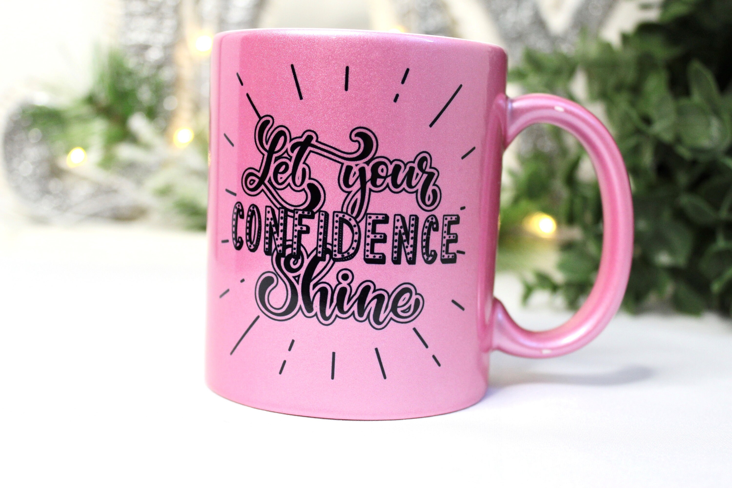 Metallic Pink Mugs 