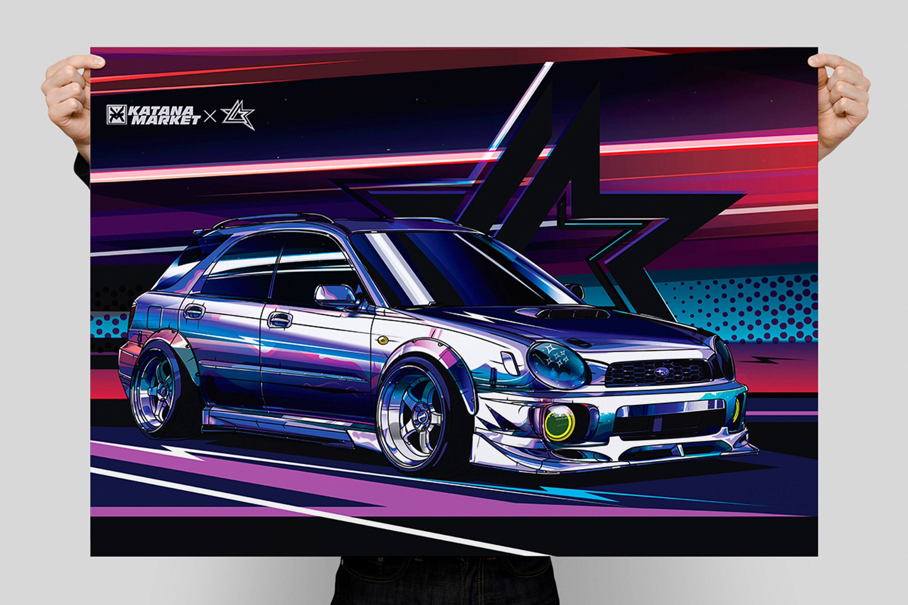 Subaru WRX Wagon Poster Etsy
