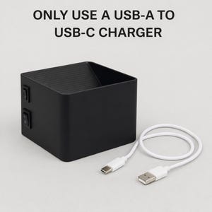 Wall lamp for acoustic panels - rechargeable - no drilling - 5000mAh battery - 3000K warm white light - with motion sensor - black image 4