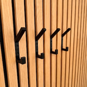 Dubbele kapstokhaak voor akoestisch wandpaneel -Akupanel - akoestische panelen - Akoestisch paneel- Akoestische wand - kapstok - 1 stuk