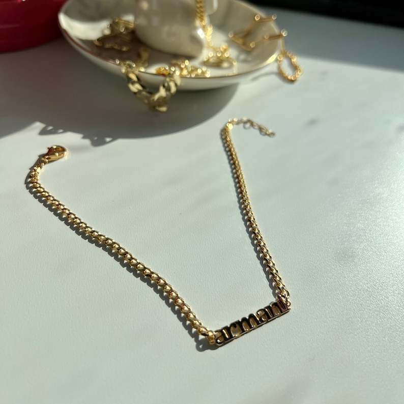 Personalized Gold Name Bracelet 14k, Name Bracelets for Women, Custom