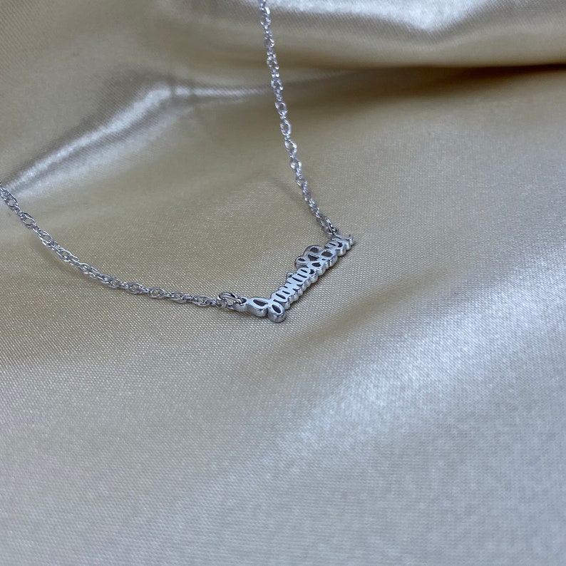 Two Name Necklace, Sterling Silver Name Necklace, Personalized Gifts