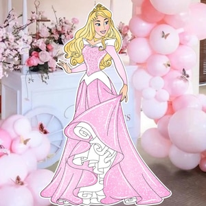 BIG DECOR PRINCESS: Cutout Decor Princes, Princes Birthday Decoration Baby Shower, Birthday Party, digital download Cutout Decor PRINC1