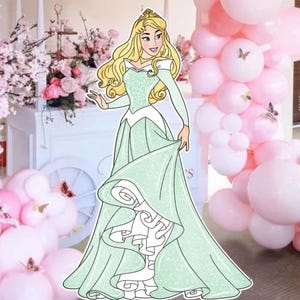 BIG DECOR PRINCESS: Cutout Decor Princes, Princes Birthday Decoration Baby Shower, Birthday Party, digital download Cutout Decor PRINC1