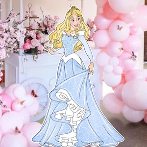 BIG DECOR PRINCESS: Cutout Decor Princes, Princes Birthday Decoration Baby Shower, Birthday Party, digital download Cutout Decor PRINC1