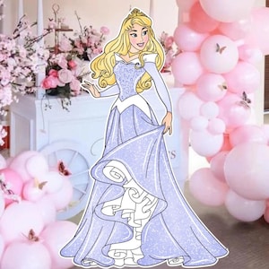 BIG DECOR PRINCESS: Cutout Decor Princes, Princes Birthday Decoration Baby Shower, Birthday Party, digital download Cutout Decor PRINC1