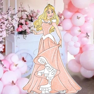 BIG DECOR PRINCESS: Cutout Decor Princes, Princes Birthday Decoration Baby Shower, Birthday Party, digital download Cutout Decor PRINC1