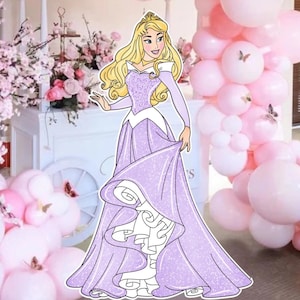 BIG DECOR PRINCESS: Cutout Decor Princes, Princes Birthday Decoration Baby Shower, Birthday Party, digital download Cutout Decor PRINC1