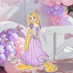 Decoración de princesas recortadas: Decoración para fiesta de cumpleaños (Descarga digital)