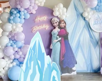 ICEBERG BIG DECOR Cutout Prinzessin Birthday Party Gefrorene Eisprinzessin Instant Download druckbare FROZ11
