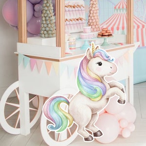 44 Large Unicorn party Decoration Unicorn Birthday Party, Pastel Unicorn,  Rainbow Unicorn Baby Shower 